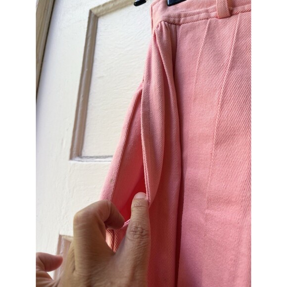 Vintage Prarie Aline Pink Skirt Cottage Core XS Cotton Feminine Coquette Twee - Picture 5 of 16